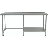 Parry TABHR - Stainless Steel Table With Part Under Shelf Right Hand Side 900 x 1800 x 700