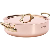 De Buyer Inocuivre Saute Pan with Lid Brass 24cm