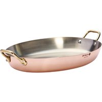 De Buyer Inocuivre Oval Dish with Brass Handles 36cm