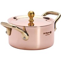 De Buyer Inocuivre Mini Saucepan with Brass Handles 10cm