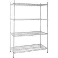 Vogue 4 Tier Wire Shelving Kit 1220x610mm