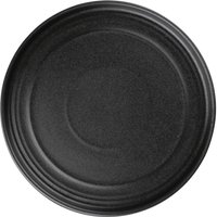 Olympia Cavolo Textured Black Flat Round Plate - 220mm (Box 6)