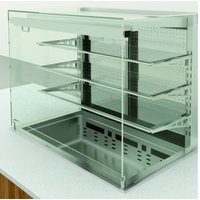 Emainox Elegance 8046528HC 2 x 1/1gn Drop In 3 tier Refrigerated Display + Dolewell base - Operator serve