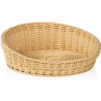 Weaver Pro Oval Basket 37 x 31 x 12 cm Light Beige Polypropylene