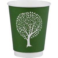 Vegware Green Tree Double Wall Hot Cups 8oz 79-Series (500 pack)