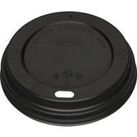 Fiesta Recyclable Coffee Cup Lids Black 340ml / 12oz & 455ml / 16oz (1000 Pack)