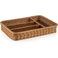 Weaver Pro Cutlery Basket Beige Polypropylene 40 x 30 x 6.5 cm