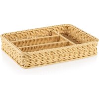Weaver Pro Cutlery Basket Light Beige Polypropylene 40x30x6.5 cm