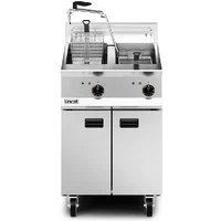Lincat Opus 800 Electric Free-standing Twin Tank Fryer with Pumped Filtration - 2 Baskets - W 600 mm - 24.0 kW