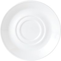 Steelite Simplicity White Low Empire Small Saucers Double Well 117mm (36 Pack)