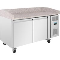 Polar U-Series Double Door Pizza Counter with Granite Top 428Ltr