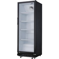 Nisbets Essentials Upright Display Cooler Black - 346Ltr