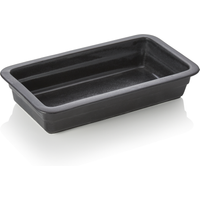 Was Germany GN Container Induction 1/3-65 mm Black Porcelain