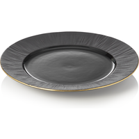 Maya Kuro Porcelain Plate Set Black Dia 22 cm Pack of 4