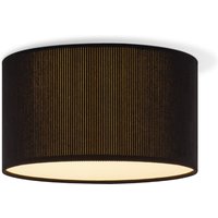 Corduroy Plafondlamp - Cilinder - Black - Scandinavische stijl - ø30 x 17 cm - E27 Fitting - Geschikt voor Woonkamers en slaapkamers