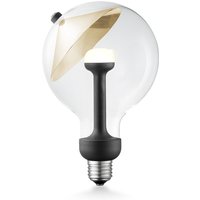 Design LED Lichtbron Move Me - Goud - G120 Cone LED lamp - 12/12/18.6cm - Met verstelbare diffuser via magneet - geschikt voor E27 fitting - Dimbaar - 5W 400lm 2700K - warm wit licht
