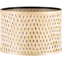 Bamboo Lampenkap - Cilindrisch - Beige - Boheemse stijl - ø30 x 20 cm - E27 fitting - Ontworpen voor tafellampen en Pendellamp - Ontworpen voor woonkamer en eetkamer