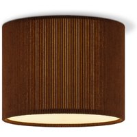 Corduroy Plafondlamp - Cilinder - Karamel - Scandinavische stijl - ø22 x 17 cm - E27 Fitting - Geschikt voor Woonkamers en slaapkamers