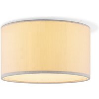 Corduroy Plafondlamp - Cilinder - Wit - Scandinavische stijl - ø30 x 17 cm - E27 Fitting - Geschikt voor Woonkamers en slaapkamers