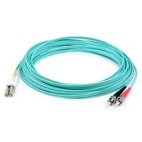 0.5m St To Lc Aqua Om3 Duplex Ofnr (Riser-Rated) Fiber Patch Cable(1/Ea)