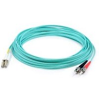 Addon 4m St To Lc Aqua Om4 Duplex Ofnr (Riser-Rated) Fiber Patch Cable(1/Ea)