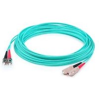 Addon 2m St To Sc Aqua Om4 Duplex Ofnr (Riser-Rated) Fiber Patch Cable(1/Ea)