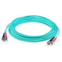 Addon 10m St To St Aqua Om4 Duplex Ofnr (Riser-Rated) Fiber Patch Cable(1/Ea)