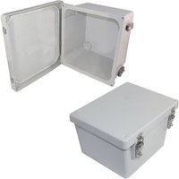 Altelix NF100806 NF Series 10x8x6 Fiberglass Weatherproof NEMA 4X Enclosure with Quick Release Latches