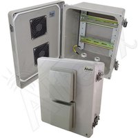 Altelix NF100806V-DIN NF Series 10x8x6 Vented Industrial DIN Rail Fiberglass Enclosure