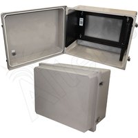 Altelix NF162012P-R6U NF Series 16x20x12 Fiberglass Weatherproof NEMA 4X Enclosure with 19"" Wide 6U Rack Frame