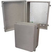Altelix NF201612HA1 20x16x12 Fiberglass Weatherproof Heated NEMA Enclosure with 200W Heater & 120 VAC Outlets
