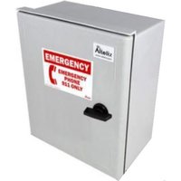 Altelix NFC121006-T01-2 NFC Series 12x10x6 Fiberglass Outdoor Weatherproof NEMA 3X Phone Call Box with Service Phone Label