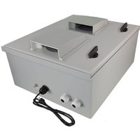 Altelix NFC201608VFHA1C-85 NFC Series 20x16x8 Vented Fiberglass Heated Weatherproof NEMA Enclosure with 120 VAC Outlets Power Cord 200W Heater & Fans