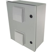 Altelix NFC201608VP NFC Series 20x16x8 Fiberglass Vented Weatherproof NEMA Enclosure with Blank Steel Equipment Mounting Plate