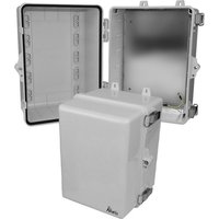 Altelix NP120909P NP Series 12x9x9 Polycarbonate + ABS NEMA 4X Enclosure with Aluminum Equipment Mounting Plate