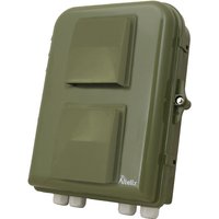 Altelix NP131004GP NP Series OD Green 13x10x4 IP66 NEMA 4X PC+ABS Weatherproof Utility Box with Hinged Door & Aluminum Mounting Plate