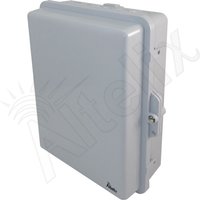 Altelix NP141105-PKIT NP Series Gray 14x11x5 PC + ABS Weatherproof Utility Box NEMA Enclosure with Pole Mount Kit