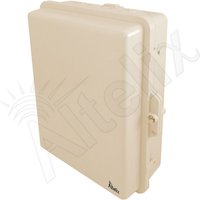 Altelix NP141105TMP NP Series Light Ivory 14x11x5 Polycarbonate + ABS Indoor / Outdoor RF Transparent WiFi Access Point Enclosure with PVC Plate
