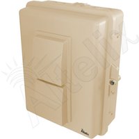 Altelix NP141105TVA1C-GFI NP Series Light Ivory 14x11x5 Polycarbonate + ABS Vented Weatherproof NEMA Enclosure with Aluminum Mounting Plate