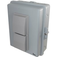 Altelix NP141105V NP Series Gray 14x11x5 PC + ABS Weatherproof Vented Utility Box NEMA Enclosure with Hinged Door