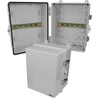 Altelix NP141109-DIN 14x11x9 Polycarbonate + ABS NEMA 4X DIN Rail Enclosure