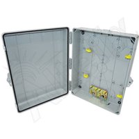 Altelix NP171406C-PKIT Tactical Brown 17x14x6 PC + ABS Weatherproof Utility Box NEMA Enclosure with Pole Mount Kit