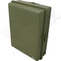 Altelix NP171406GMA1C NP Series OD Green 17x14x6 Polycarbonate + ABS RF Transparent Outdoor WiFi Enclosure with PVC Plate 120 VAC Outlets & Power Cord