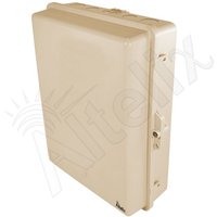 Altelix NP171406TMA1C Light Ivory 17x14x6 Polycarbonate + ABS RF Transparent Outdoor WiFi Enclosure with PVC Plate 120 VAC Outlets & Power Cord