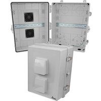 Altelix NP171409V-DIN 17x14x9 Polycarbonate + ABS Vented DIN Rail Enclosure