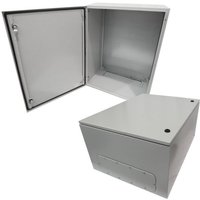 Altelix NS322416P NS Series 32x24x16 NEMA 4X Steel Weatherproof Enclosure with Steel Equipment Mounting Plate