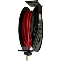 American Lube TIM-3616-50A Advantage Plus 3/8"" x 50' Air/Water/WWS Reel with Rubber Hose