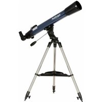 AmScope TLS-T70700B AmScope 35X-525X 70mm f/10 Refractor Telescope with 2-Section Altazimuth Tripod, Blue Finish