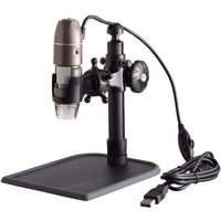 AmScope UBW500X0200M UBW Series 2.0MP Zoom USB Digital Microscope 5X-500X Magnification on Pillar Stand w/ 8-LED Light 3D
