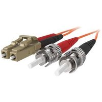 Belkin Fiber Optic Cable; Orange Multimode LC/ST Duplex, 50/125 OM2